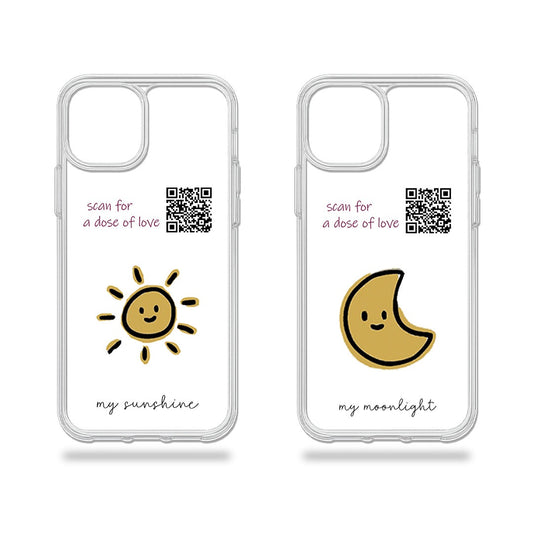 Couple Qr Code Memories - 2 Mobile Covers