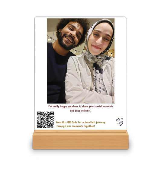 Memories Qr Code - Display Stand for your favourite person