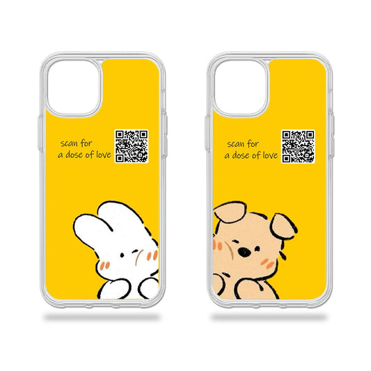 Couple Qr Code Memories - 2 Mobile Covers